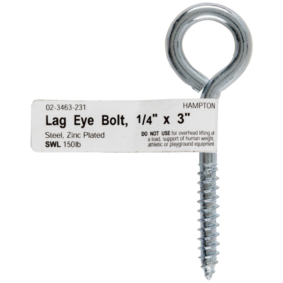 LAG EYE BOLT 1/4""""X3"""" (Pack of 10)-image-OPC-PFKFVYP-NEW