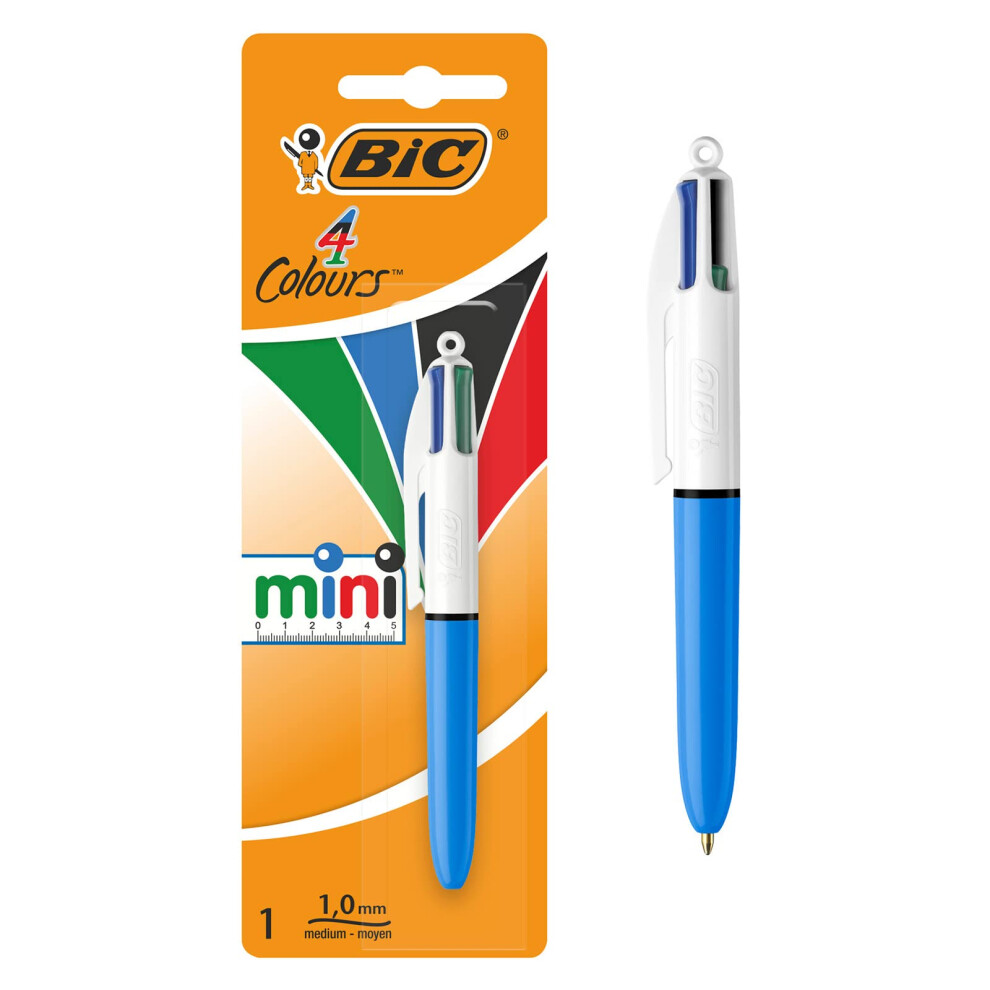 Bic 4 Colours Mini Ballpoint Pen 1 Pack