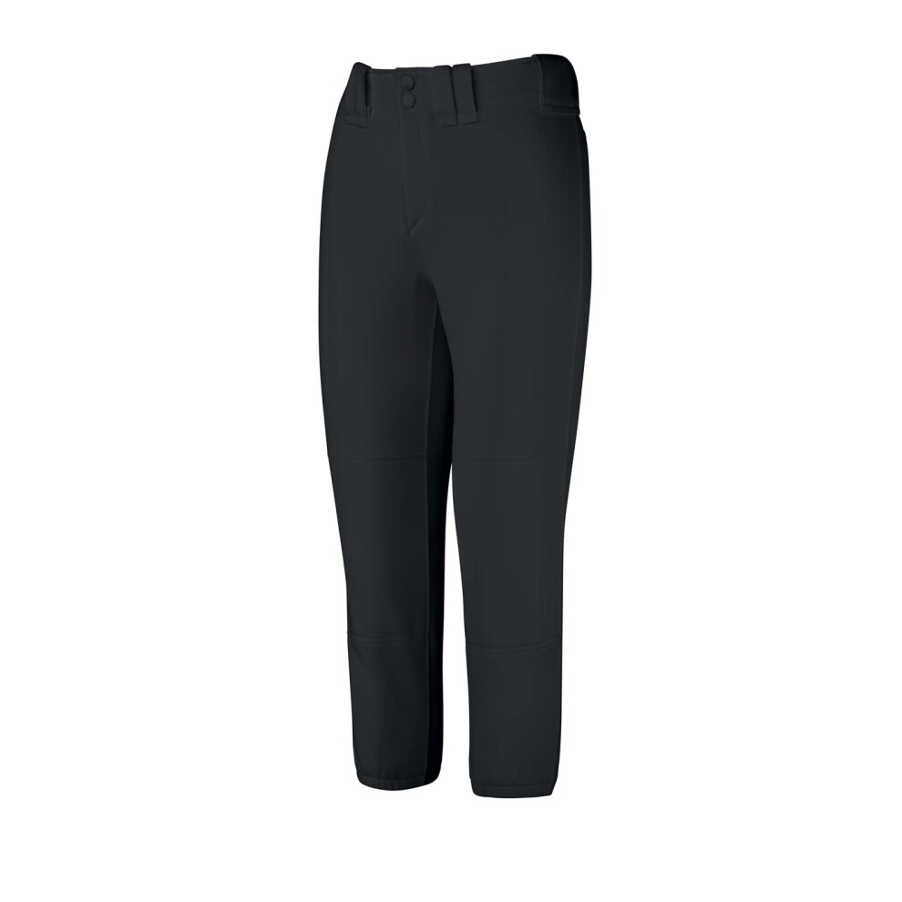 Mizuno Womens Belted Pant (Black  Large)