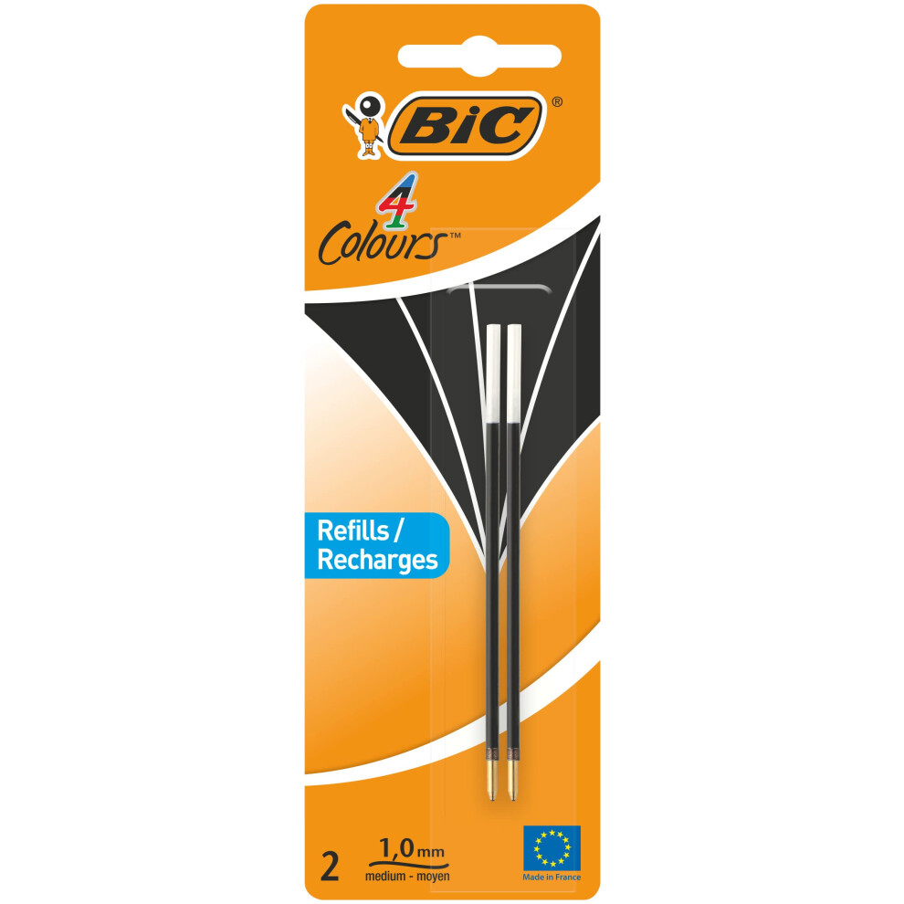 BIC Ballpoint Pen 4Colours 2 Items Black