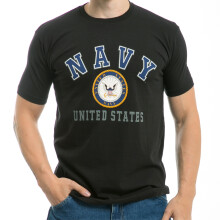 30 Maglietta singola US Navy Classic Black 2X