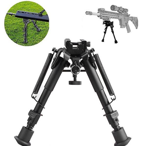 Foldable Rifle Bipod Adjustable Hunting Swivel Mount