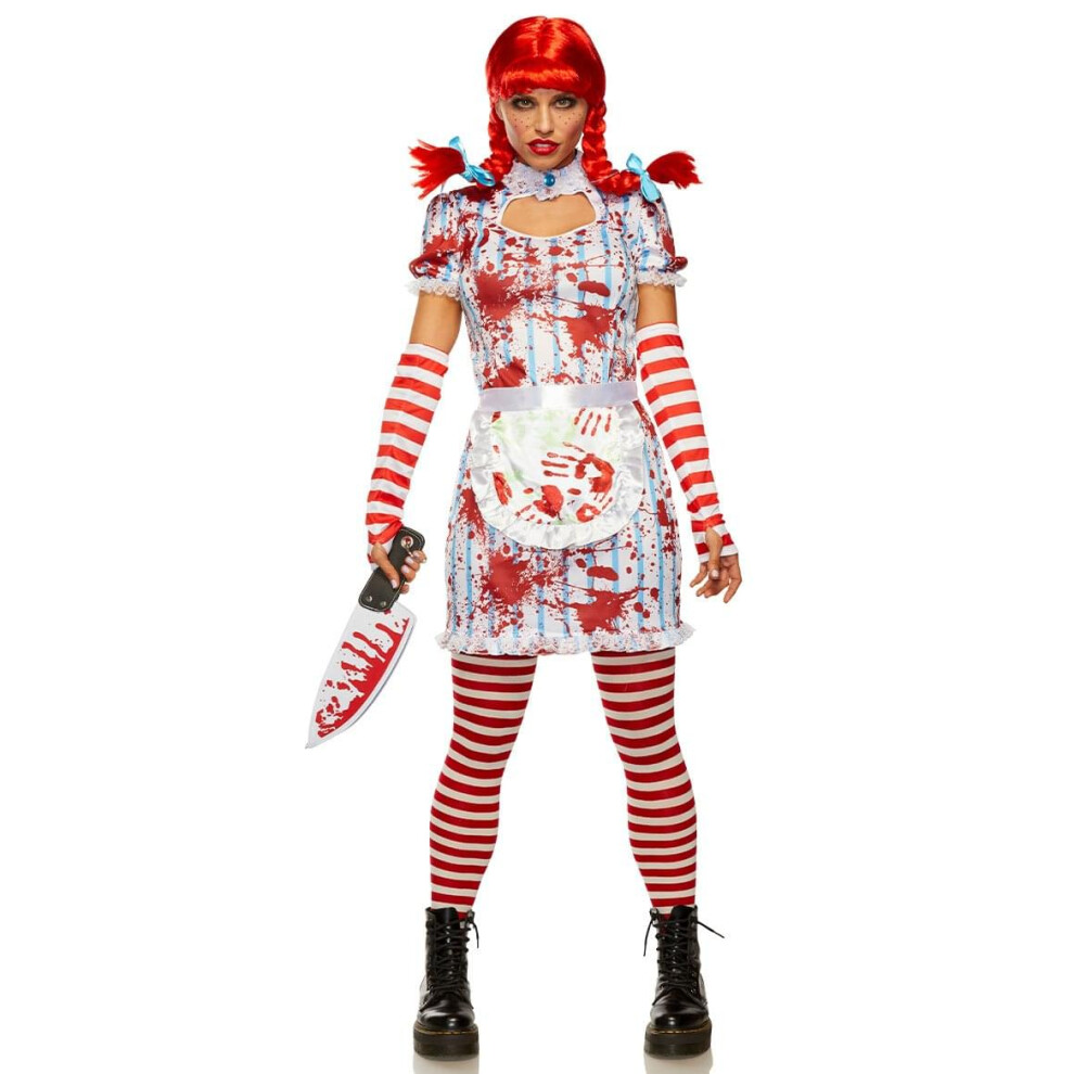 Photos - Fancy Dress Evil Fast Food Girl Adult Costume | Large Not,Specified B09459N1TY