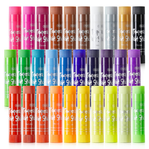 Be?i?oare de vopsea tempera lavabile - Set de 30