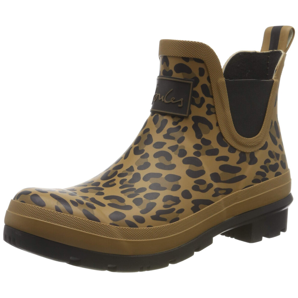 Joules Women 's Rain Boot  Tan Leopard  5