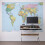 Brewster 4-050 World Map Wall Mural  Blue 2