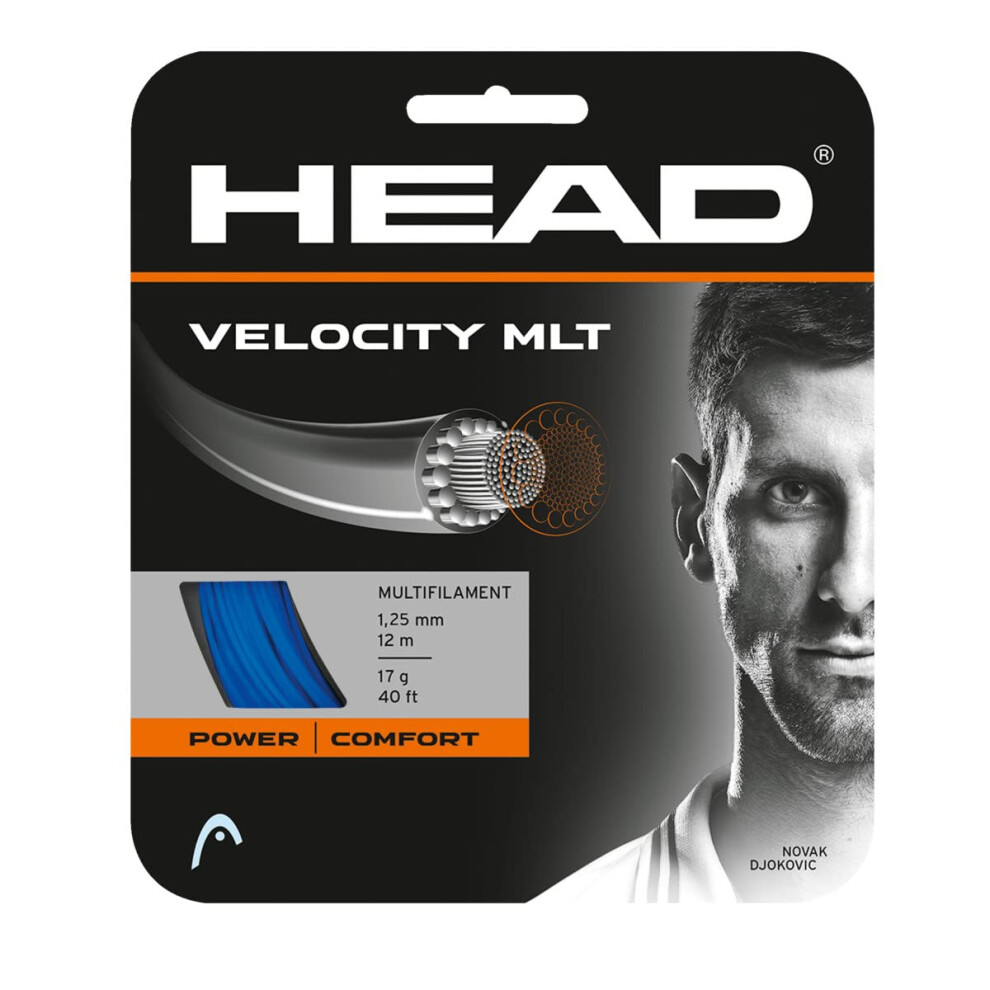 HEAD Velocity MLT Tennis String (17  Blue)