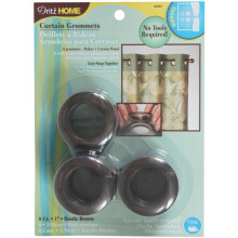 Dritz 1, Ojetes de cortina marrones, 1, paquete de 8