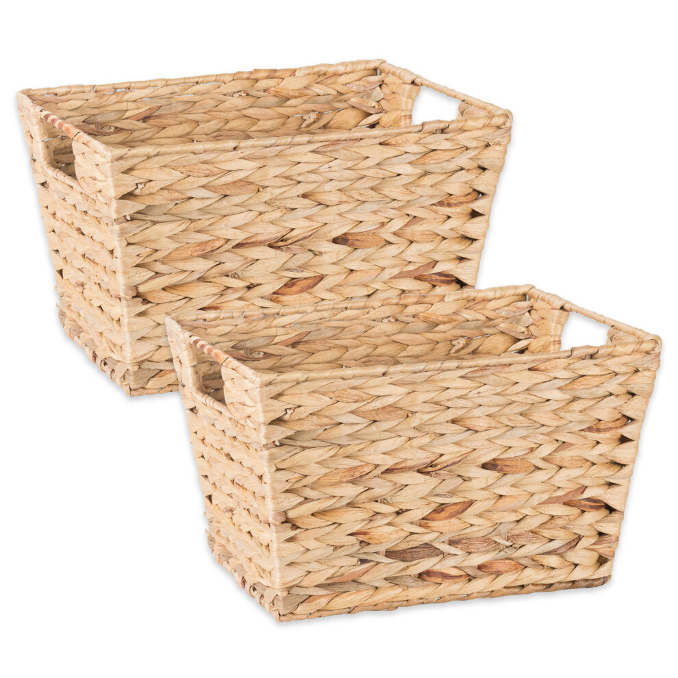 DII Medium Water Hyacinth Basket Set of 2