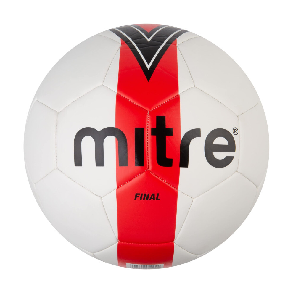 Mitre Final Soccer Ball (5) (WhiteRedBlack)