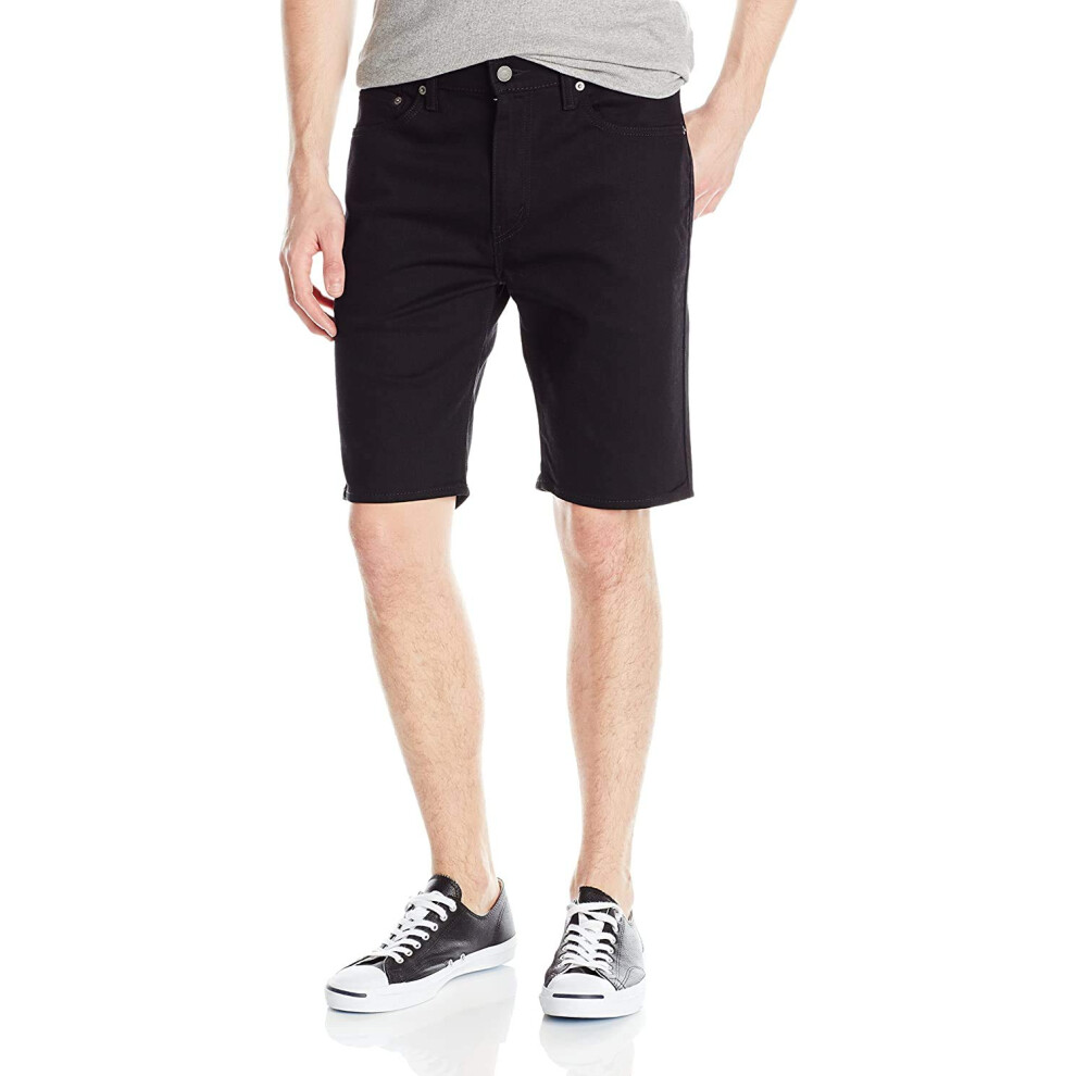 Levis Mens 505 Regular Fit Short  Black  44