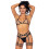 Multi Strap Rhinestone Garter - O / S / Sort 1