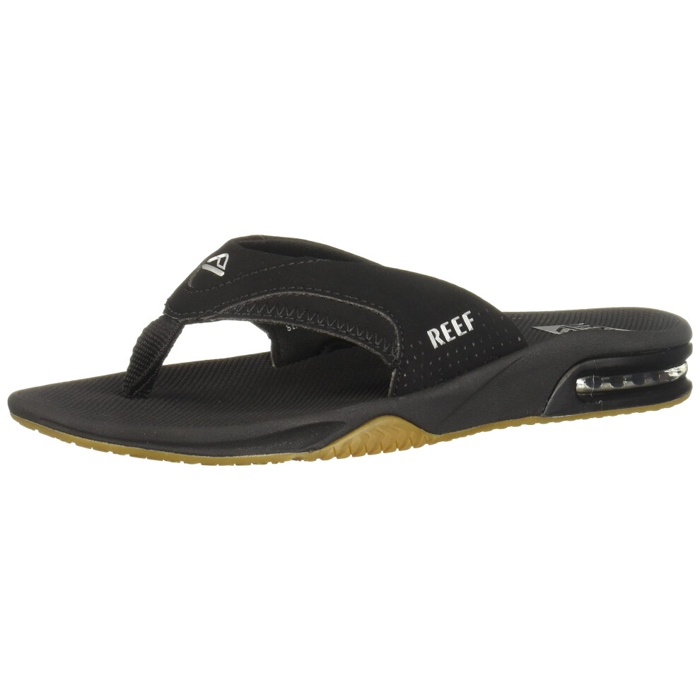 Reef Mens Sandals  Fanning  BlackSilver  14