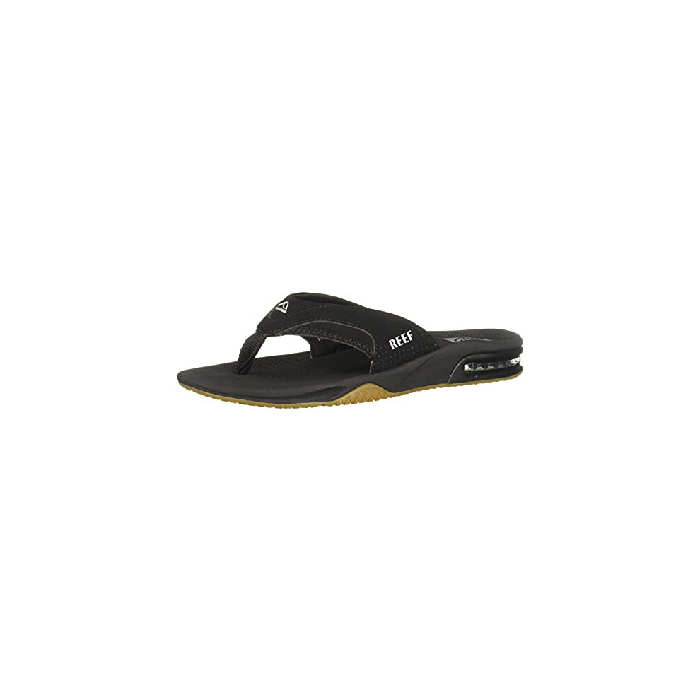 Reef Mens Sandals  Fanning  BlackSilver  12