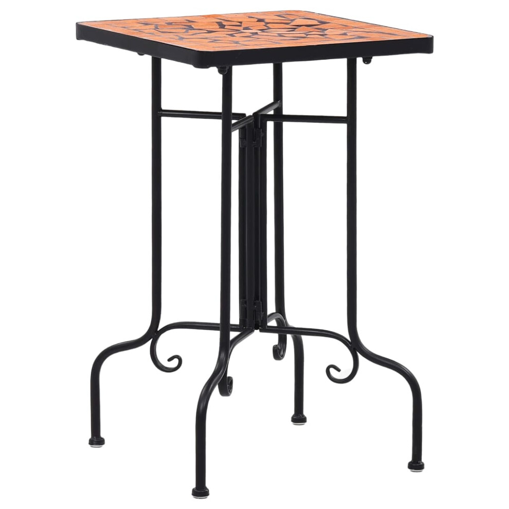 vidaXL Mosaic Side Table Terracotta Ceramic