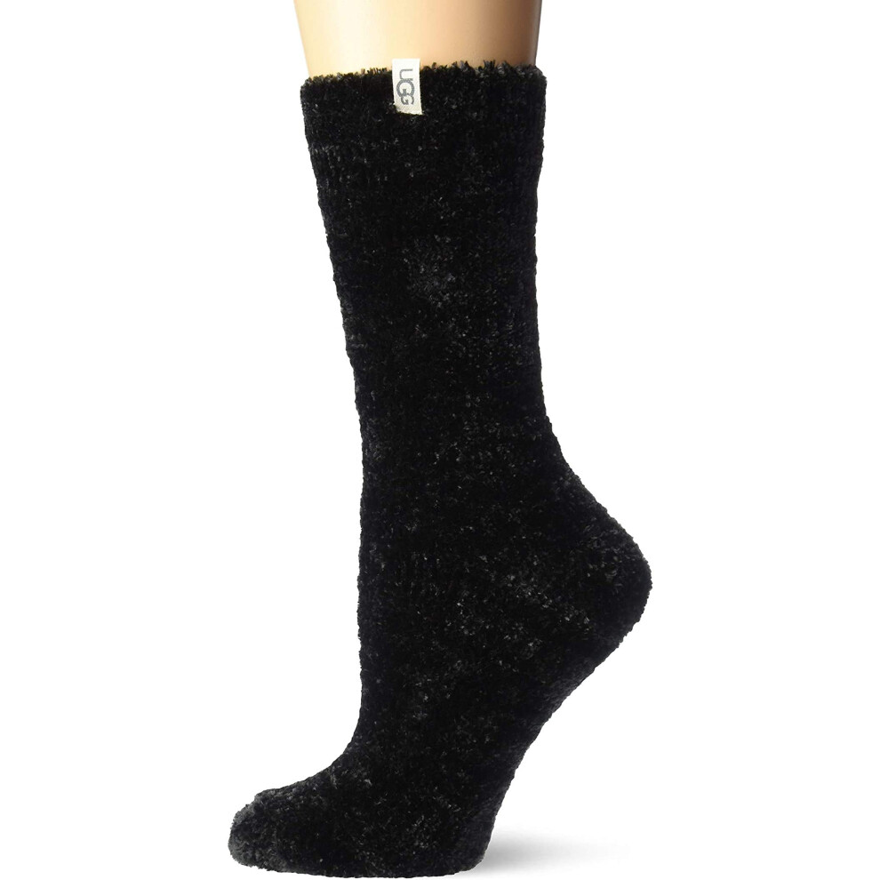 UGG Women's Leda Cozy Sock  Black  One Size