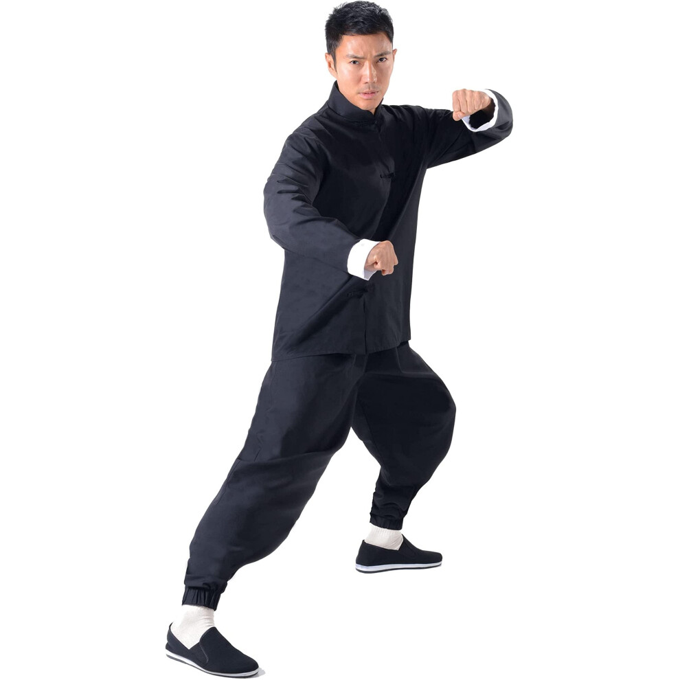 Photos - Fancy Dress Bruce Lee Gung Fu Suit Adult Costume | SM/MD B09D8W63CC