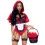 3 PC Naughty Miss Red include - PICCOLO / ROSSO 1