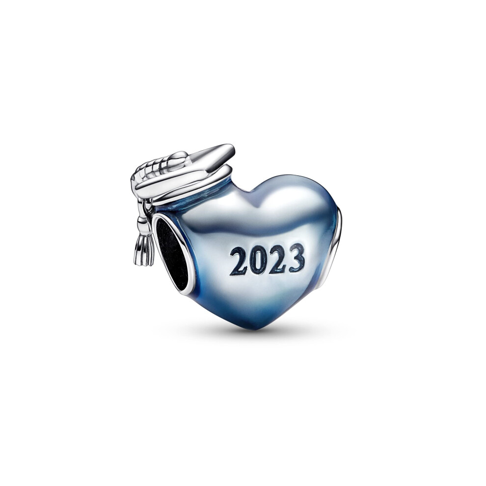 PANDORA charm Moments 792590c01 corazAn Azul