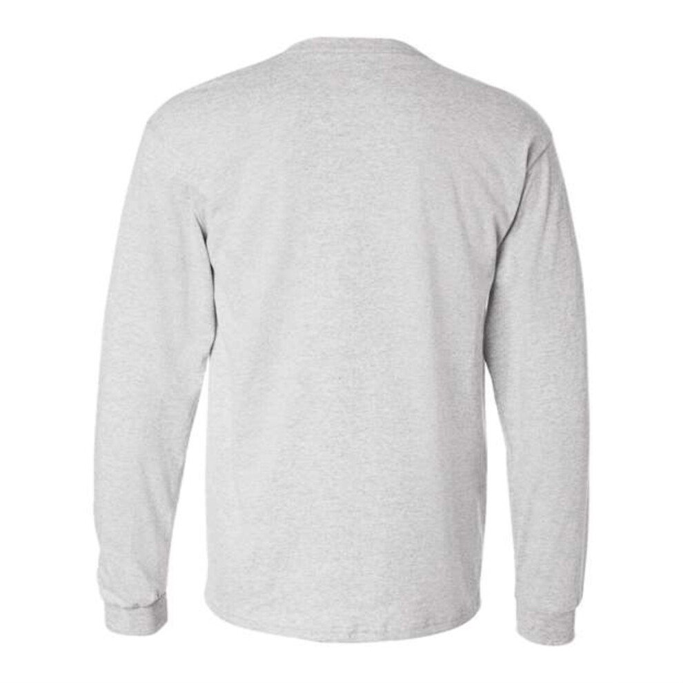 T-shirt à manches longues authentique Hanes - Ash L