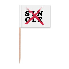 Denying Singleness Art Deco Fashion Toothpick Flags Marker Topper Party Decoration