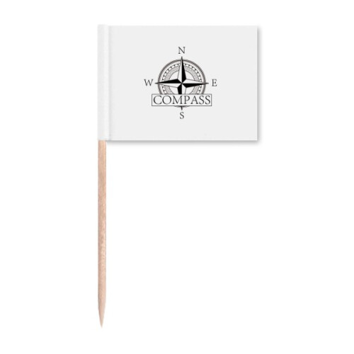 Direction Compass Navigation Astronomy Toothpick Flags Marker Topper Party Decoration