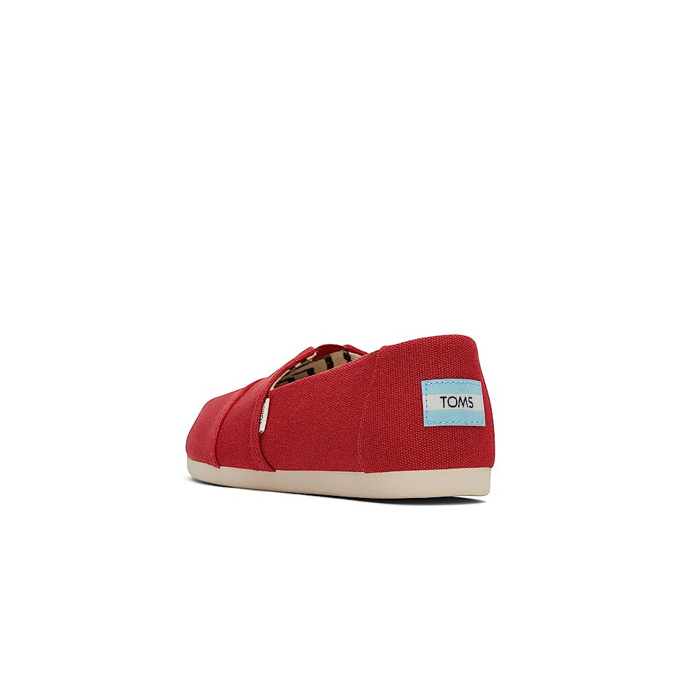 TOMS Women's  Alpargata Recycled Slip-On Red