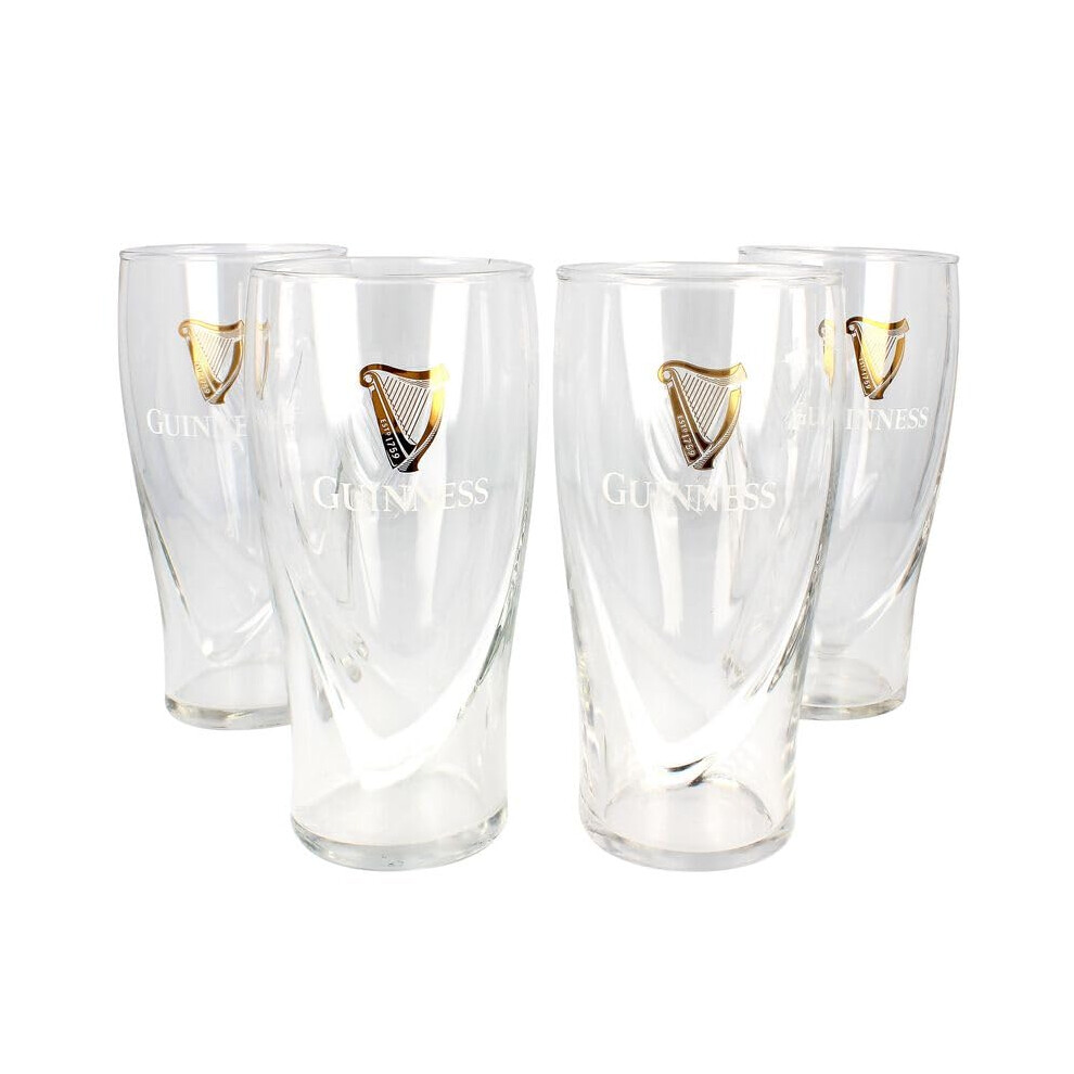 Guinness Draught 20oz Pint Glass (Pack of 4)