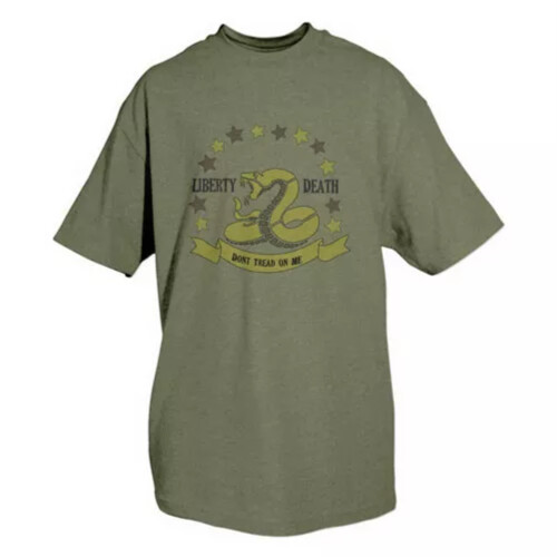 Don't Tread On Me T-Shirt Olive Drab  Medium