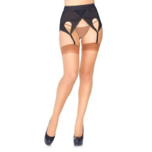 Leg Avenue Sheer Back Seam Stocking Bruine Kleur