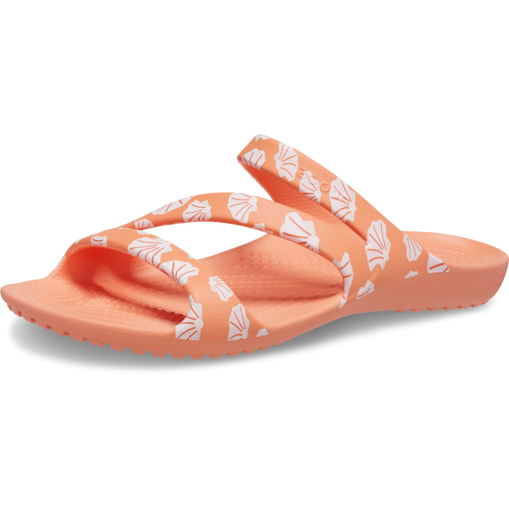 crocs Womens Kadee Ii Sandals  PapayaMulti  4