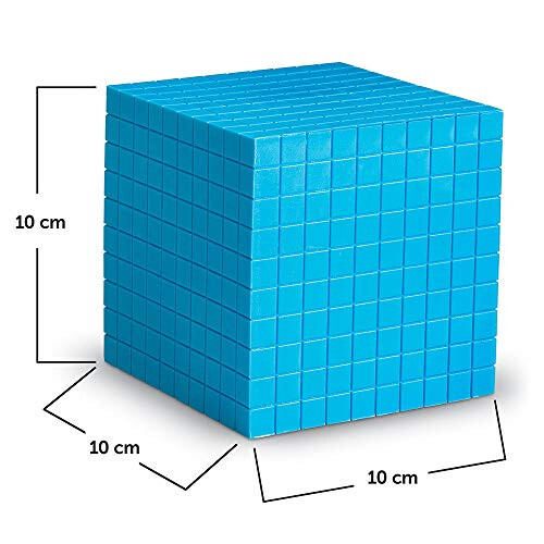 Learning Resources Learning Resources Blue Plastic Base Ten Cube 1