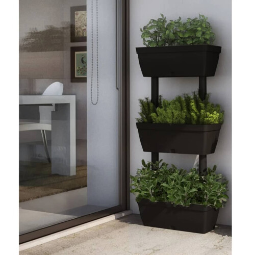VidaXL vidaXL Garden Planter 6 pcs 39.4"" Anthracite
