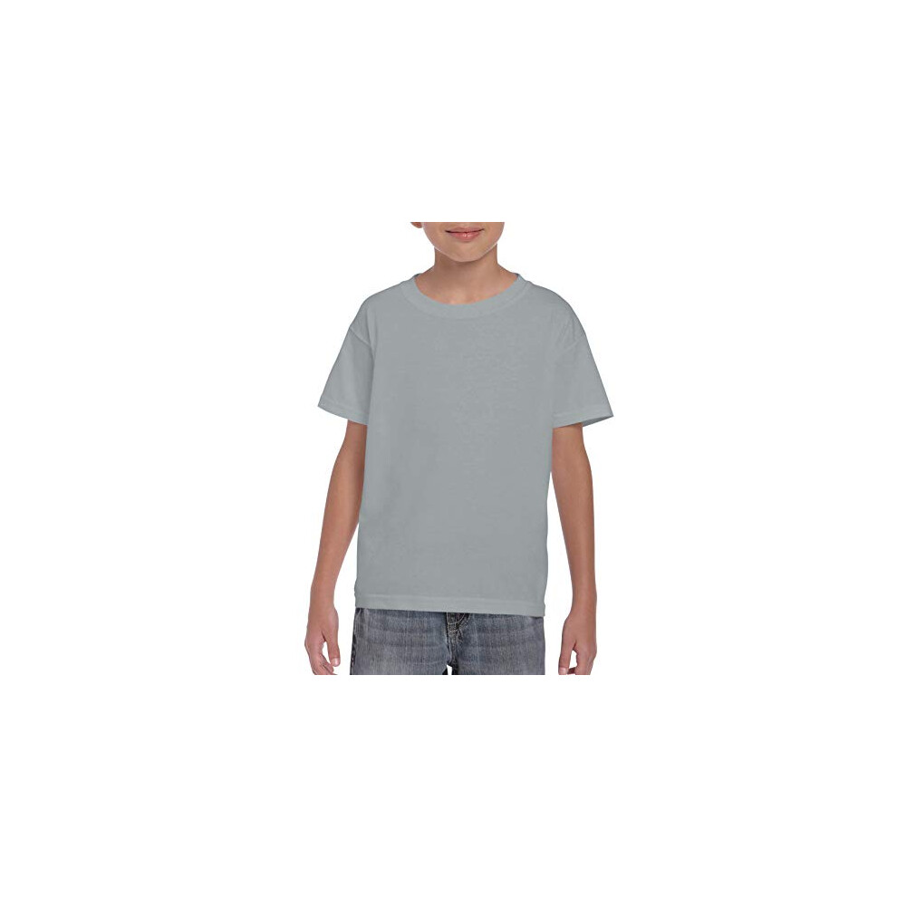 Gildan Youth 5.5 oz.  50/50 T-Shirt XS GRAVEL