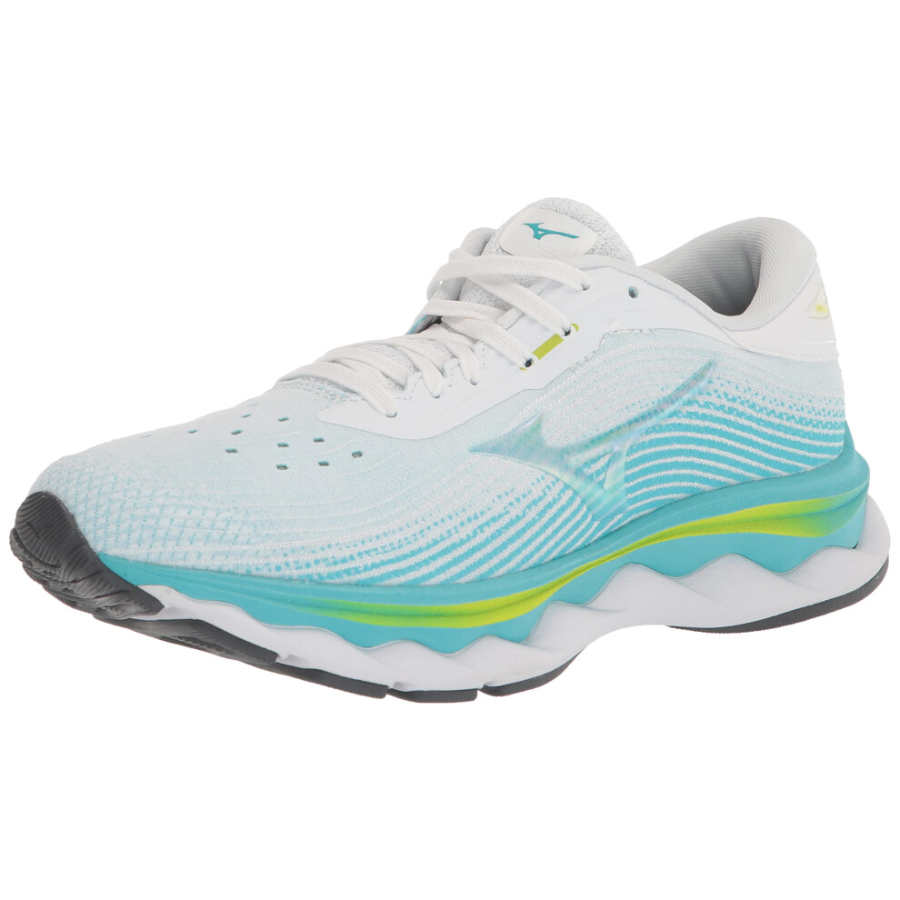 Mizuno Womens Wave Rider 25 Sneaker  White  6