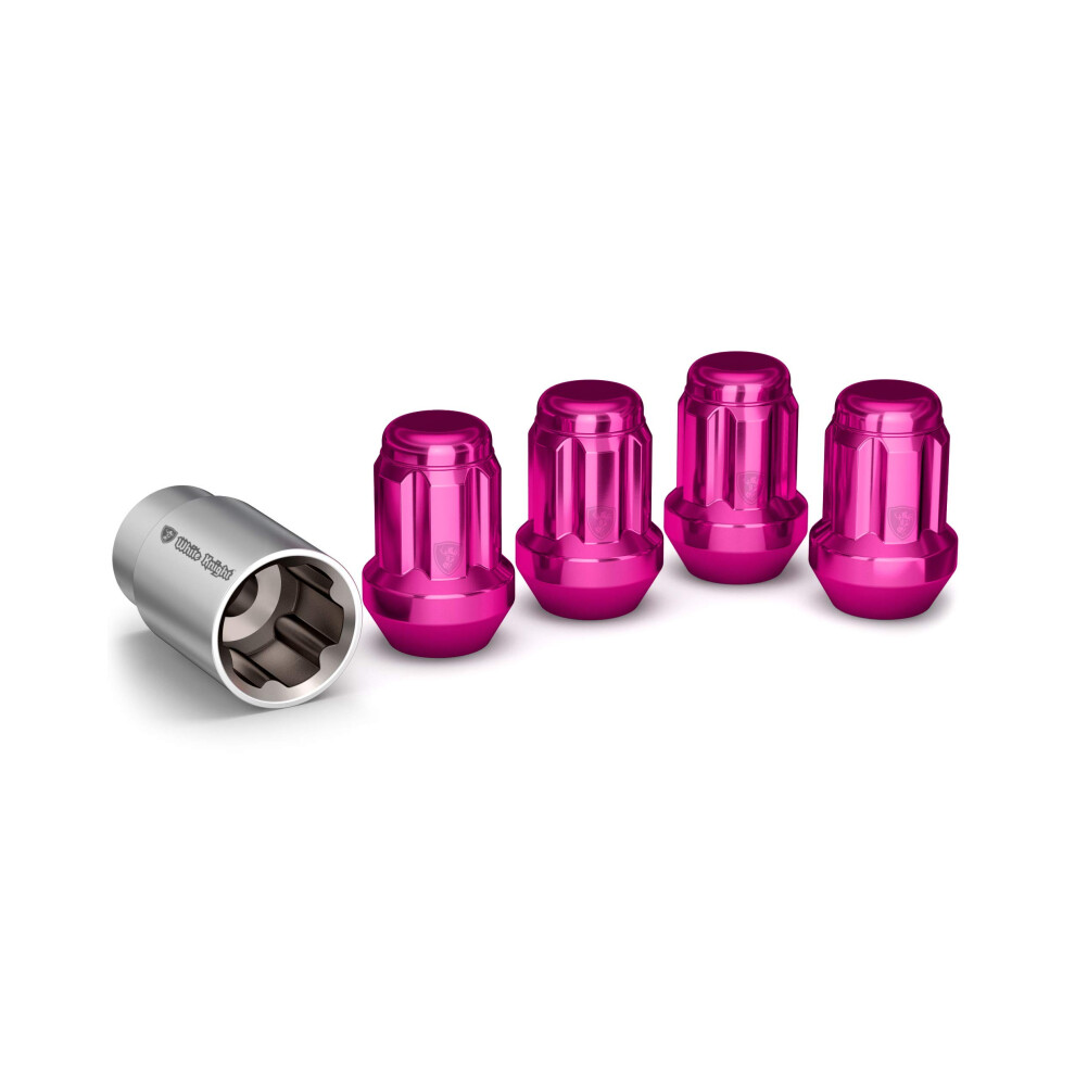 White Knight 40700SPKT Pink Wheel Lock  4 Pack