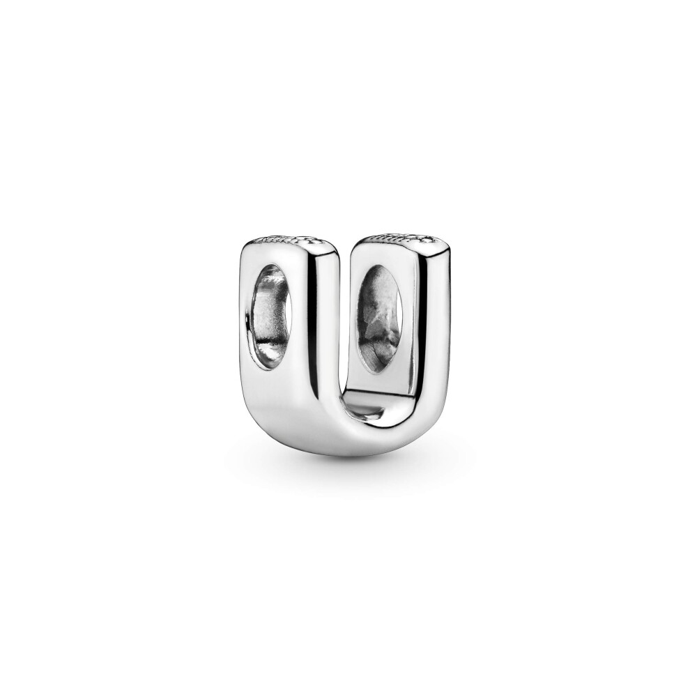 PANDORA Jewelry Letter U Sterling Silver Charm