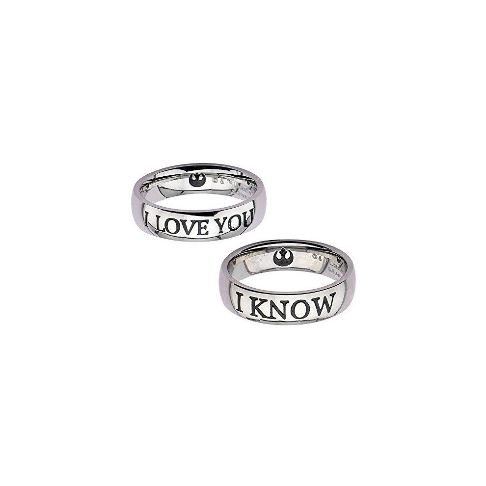 Star Wars I Love You and I Know Couple Ring Set