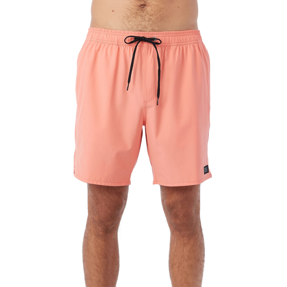 O'NEILL Mens Hermosa Solid Ew 17 Swim  Coral  S