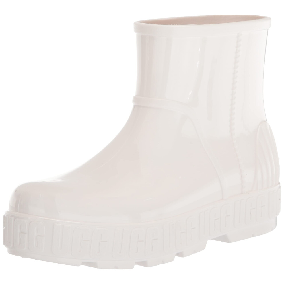 UGG Women's DRIZLITA Rain Boot  Bright White  6