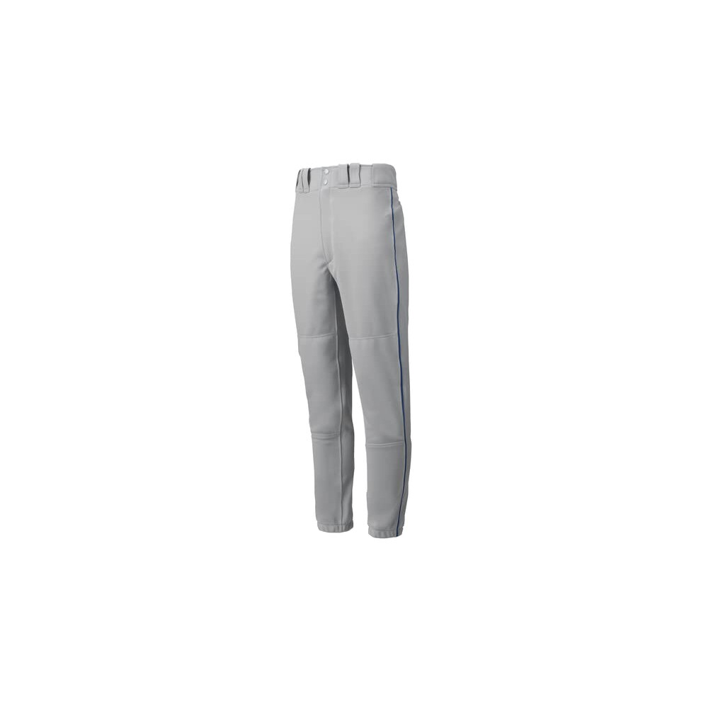 Mizuno Premier Piped Pant (Gray/Navy  XX-Large)