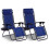 SereneLife Zero Gravity Lounge Chair  Navy Blue 1
