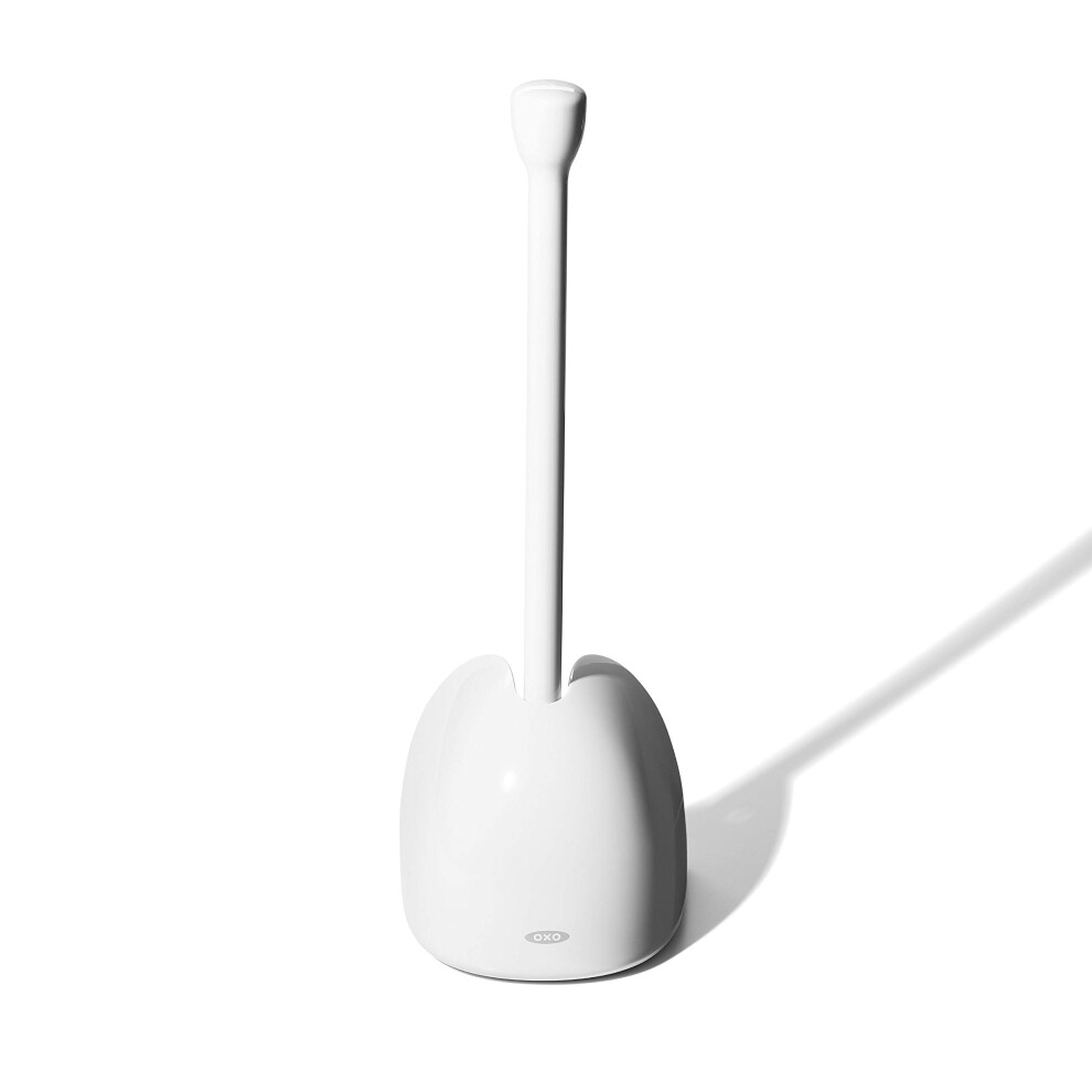 OXO Good Grips Toilet Plunger with Cover  White