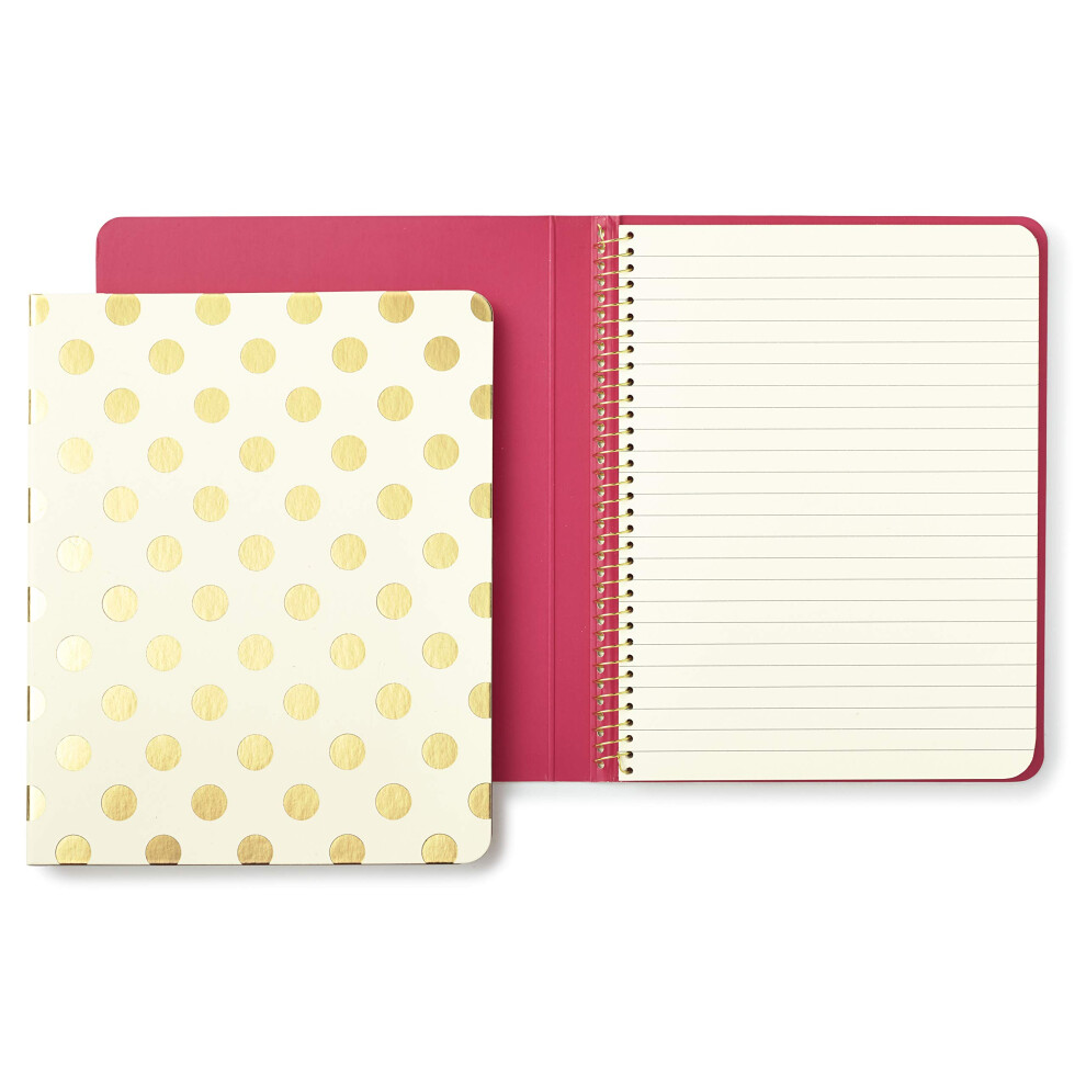 kate spade new york Spiral Notebook - Gold Dots