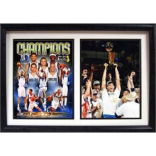 12x18 Dubbel Frame - Dallas Mavericks Kampioenen