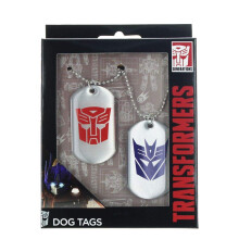 Hasbro Transformers Etiquetas de Perro Logos Autobot y Decepticon
