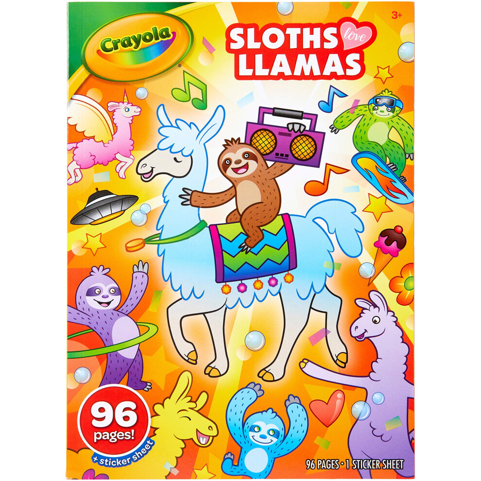 Crayola Coloring Book-Sloths & Llamas (04-0496)