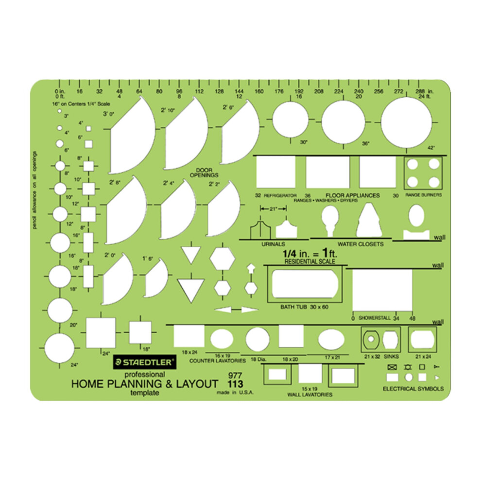 Staedtler Mars Template  Home Planning & Layout