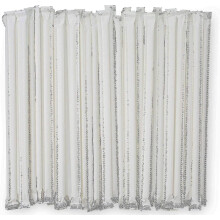 (CLEAR, 1000) Clear Plastic Straws Individually Wrapped 1000 Pack - 8 Inch 0.24" Wide Drinking Straw, Bpa Free