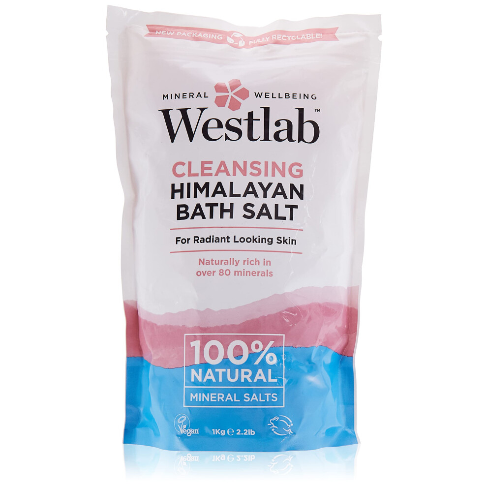 Westlab cleansing Himalayan Bath Salt Pouch  1Kg